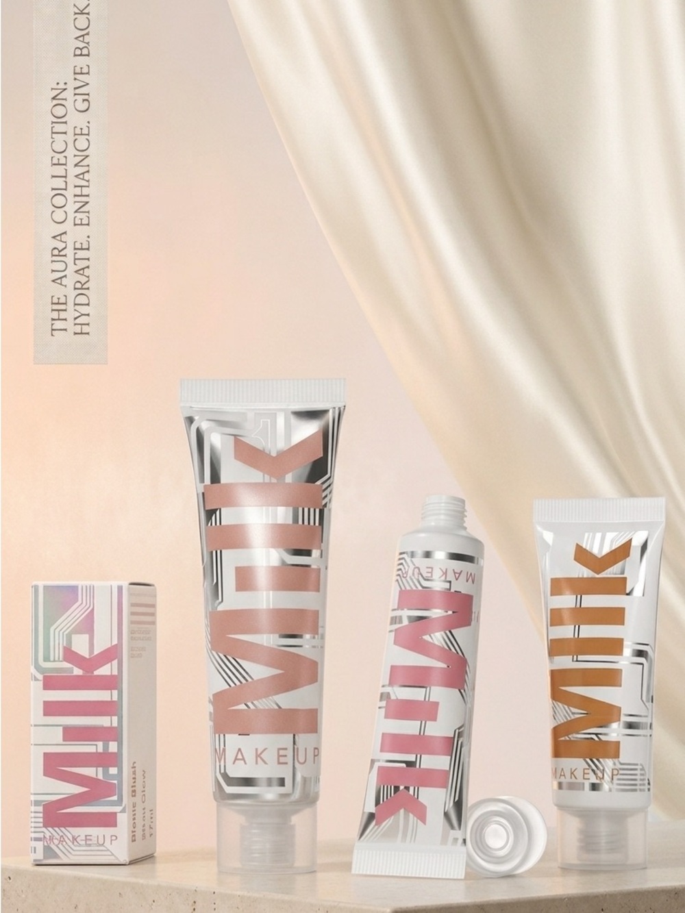 Milk Makeup Bionic Glow Blush Highlighter Bundle Virtual Time Travel Infinity